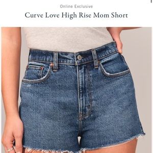 Abercrombie curve love mom jean shorts